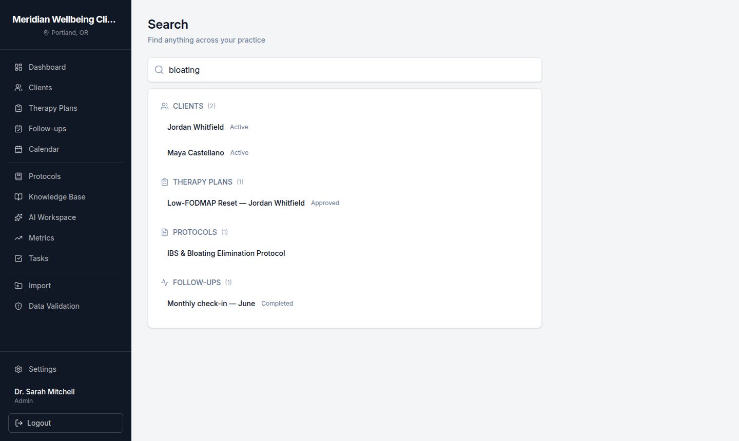 Global search